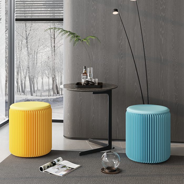 Colorful Stylish Simple Foldable Paper Stool, Portable Multifunctional Single Seat, No Assembly Required