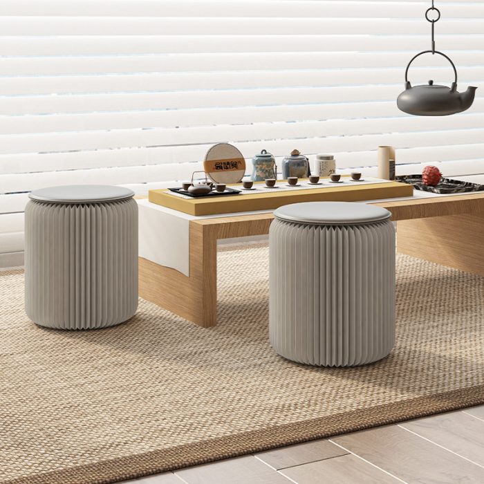 Colorful Stylish Simple Foldable Paper Stool, Portable Multifunctional Single Seat, No Assembly Required