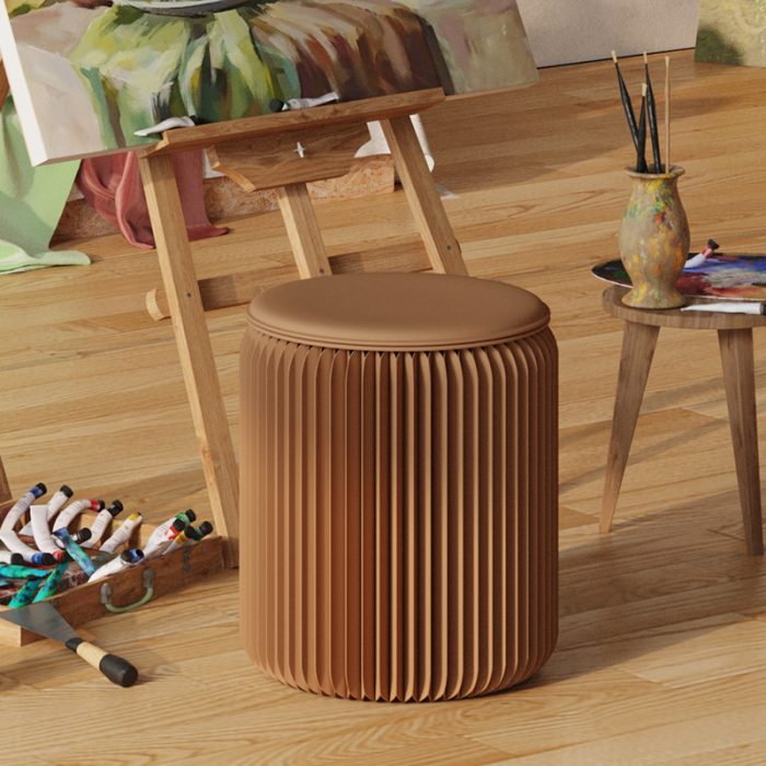 Colorful Stylish Simple Foldable Paper Stool, Portable Multifunctional Single Seat, No Assembly Required