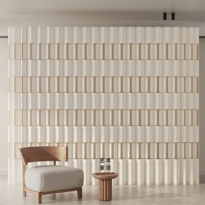Double-Sided Foldable Paper Room Divider, Freestanding No Drill Decorative Partition Wall, One Side Textured Surface & Reverse Accordion Structure for Home & Trade Show
