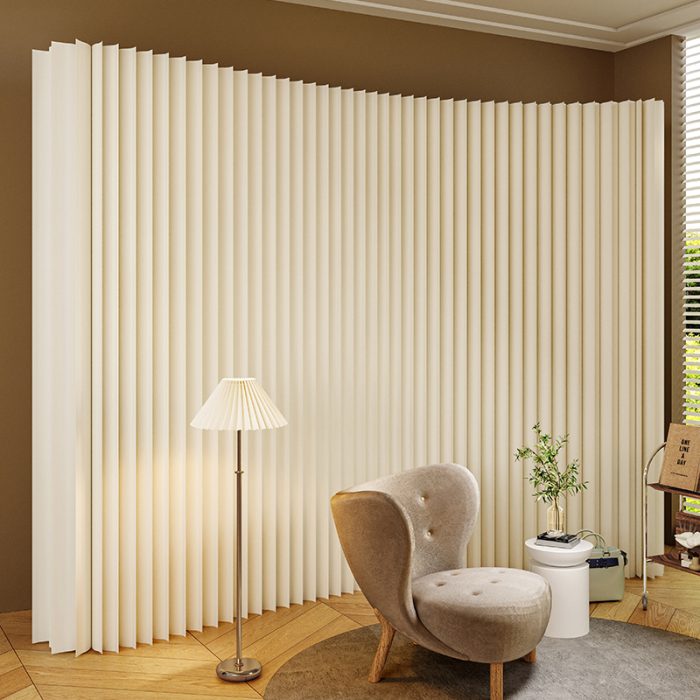 Folding Paper Room Divider, Portable Lightweight Partition Screen for Home, Office and Exhibition