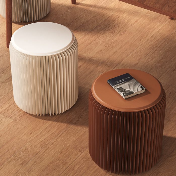 Colorful Stylish Simple Foldable Paper Stool, Portable Multifunctional Single Seat, No Assembly Required