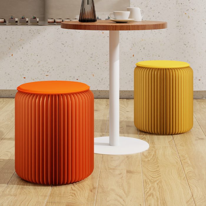 Colorful Stylish Simple Foldable Paper Stool, Portable Multifunctional Single Seat, No Assembly Required