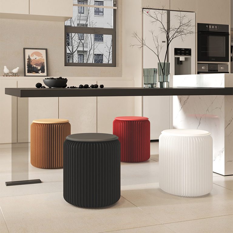 Colorful Stylish Simple Foldable Paper Stool, Portable Multifunctional Single Seat, No Assembly Required