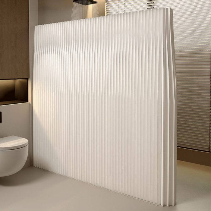 Foldable Paper Room Divider, No Drill Freestanding Decorative Partition Screen, Stylish Accent Feature Wall for Home & Commercial Space