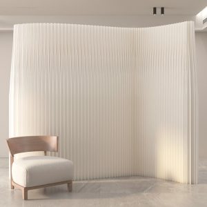 Foldable Paper Room Divider, No Drill Freestanding Decorative Partition Screen, Stylish Accent Feature Wall for Home & Commercial Space