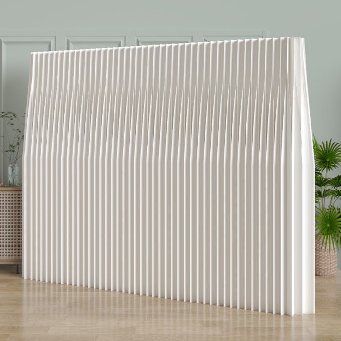 Foldable Paper Room Divider, No Drill Freestanding Decorative Partition Screen, Stylish Accent Feature Wall for Home & Commercial Space