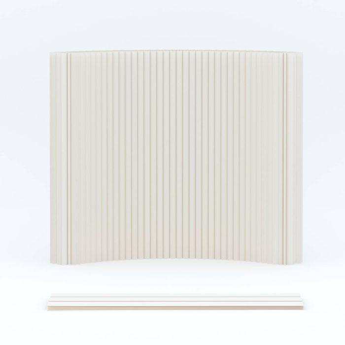 Folding Paper Room Divider, Portable Lightweight Partition Screen for Home, Office and Exhibition