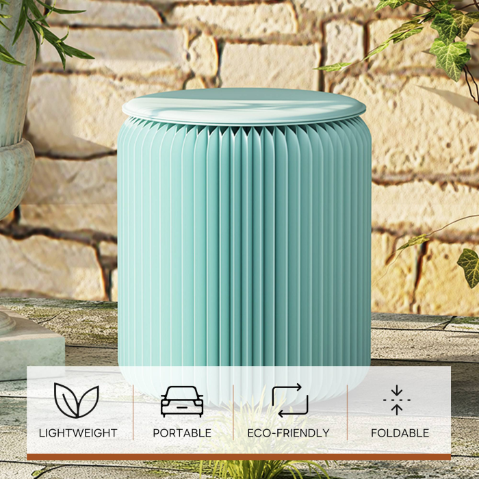 Colorful Stylish Simple Foldable Paper Stool, Portable Multifunctional Single Seat, No Assembly Required