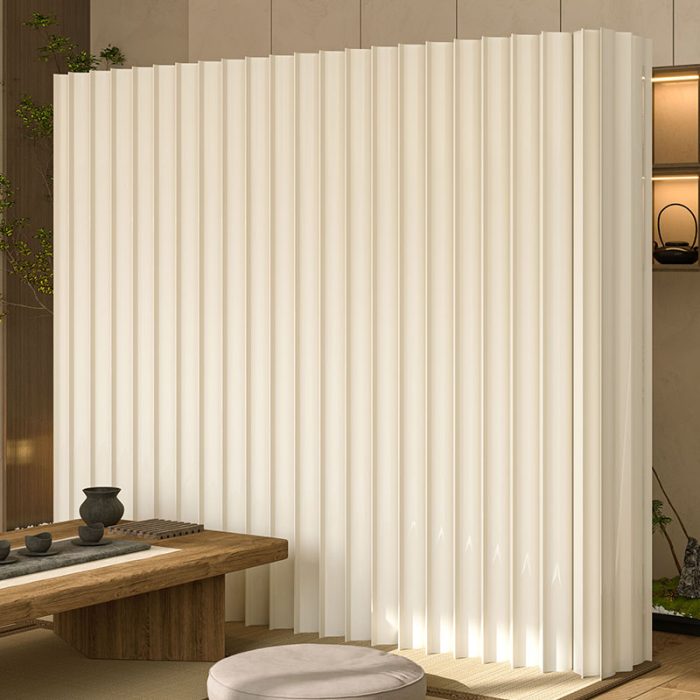 Folding Paper Room Divider, Portable Lightweight Partition Screen for Home, Office and Exhibition