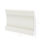 Crescent Shaped Folding Display Wall, Freestanding Room Divider Privacy Screen for Home Office Bedroom