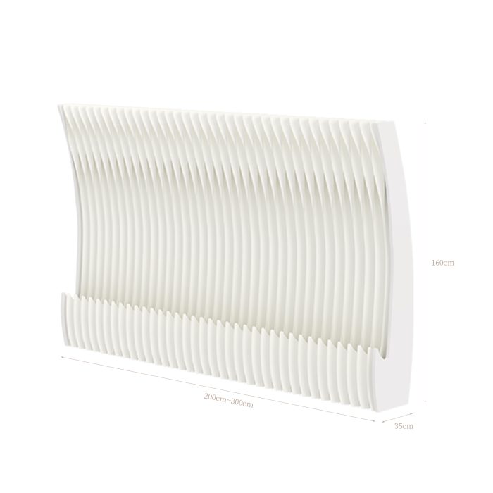 Crescent Shaped Folding Display Wall, Freestanding Room Divider Privacy Screen for Home Office Bedroom