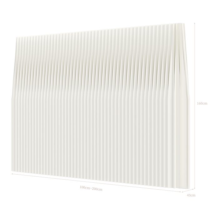 Foldable Paper Room Divider, No Drill Freestanding Decorative Partition Screen, Stylish Accent Feature Wall for Home & Commercial Space
