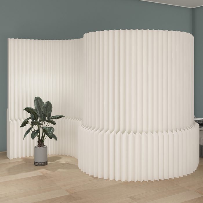 No‑Drill Foldable Paper Divider Screen, Freestanding Decor Background Wall for Home, Studio & Event Decor