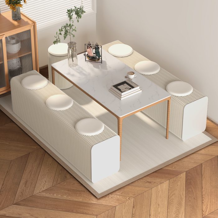 Foldable Multi-Person Paper Bench – No Drill, Easy Setup for Events & Exhibitions