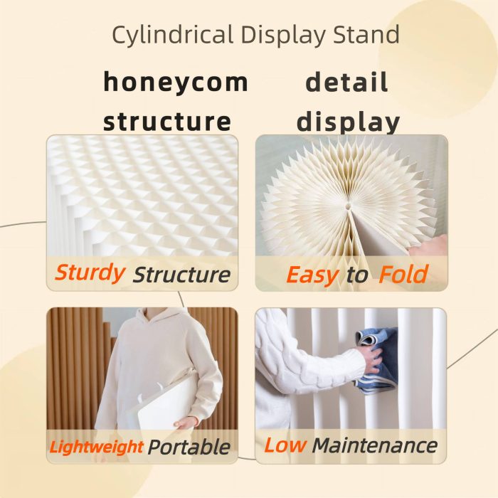 Foldable Drill‑Free Paper Display Stand – Multi‑Style Combined Product Display Riser, Base & Display Shelf for Retail, Pop-Up Shop & Exhibition Merchandising